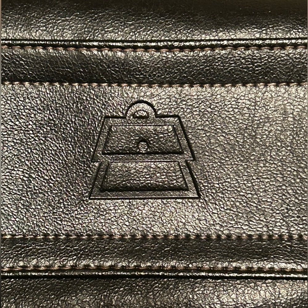 Kathy Van Zeeland Y2K Black Tootsie Roll Purse Satchel Side Zip Rhinestone - Picture 11 of 16